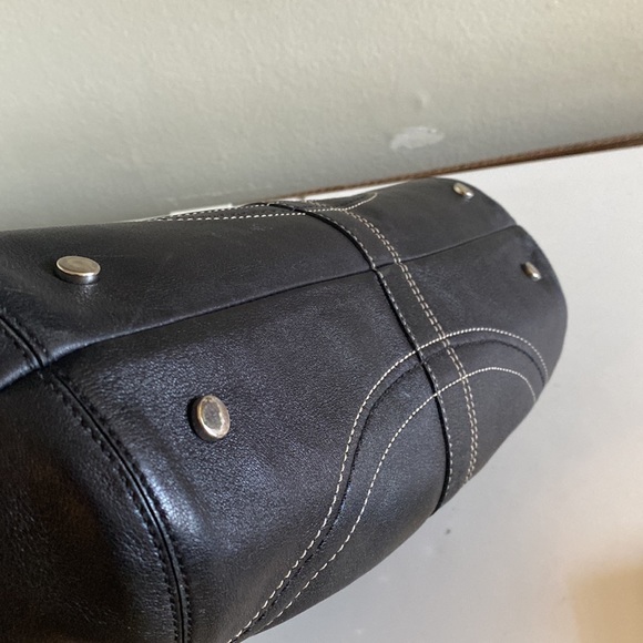 Coach purse handbag black 13"×10" with wallet - Picture 14 of 16